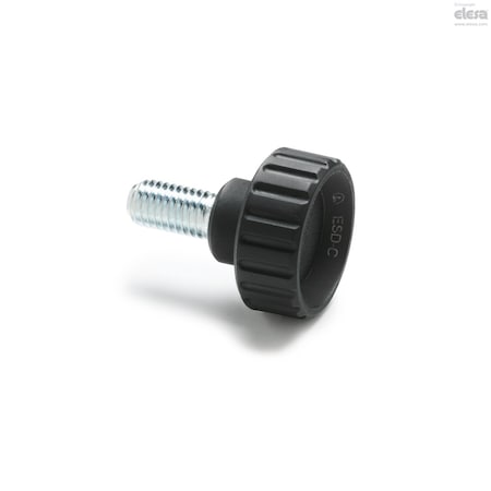Elesa Zinc-plated steel threaded stud, BT.16 p-M5x16-ESD-C BT-p-ESD
